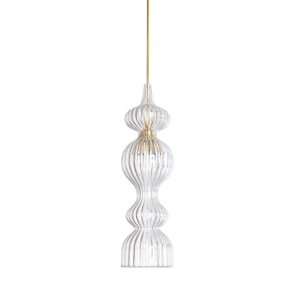 CRYSTAL LUX - Pendant lamp Iris SP1 A Amber 3D Model