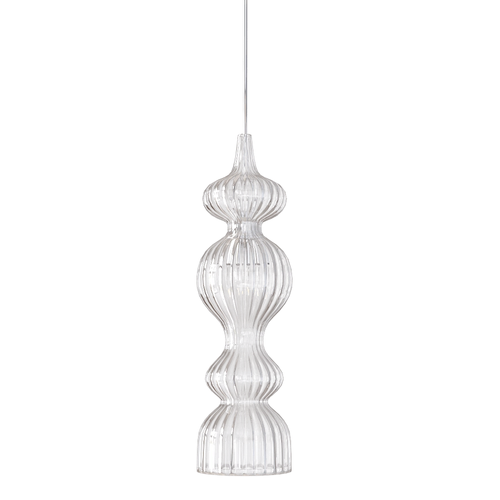 CRYSTAL LUX - Pendant lamp Iris SP1 A chrome 3D Model