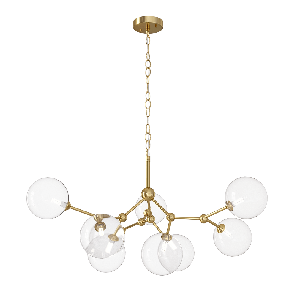 CRYSTAL LUX - Pendant lamp Maximo SP9 Bronze 3D Model