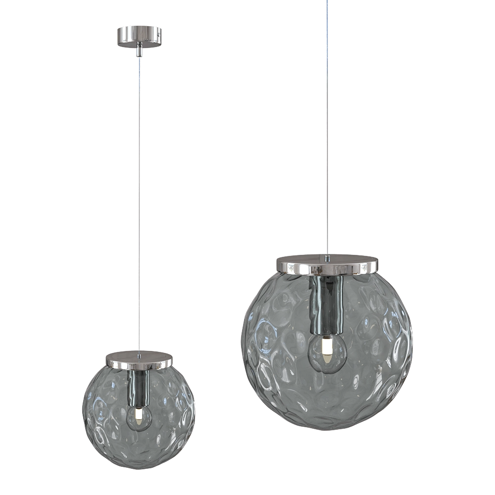 CRYSTAL LUX - Pendant lamp Mayo SP1 D200 Chrome/Green 3D Model