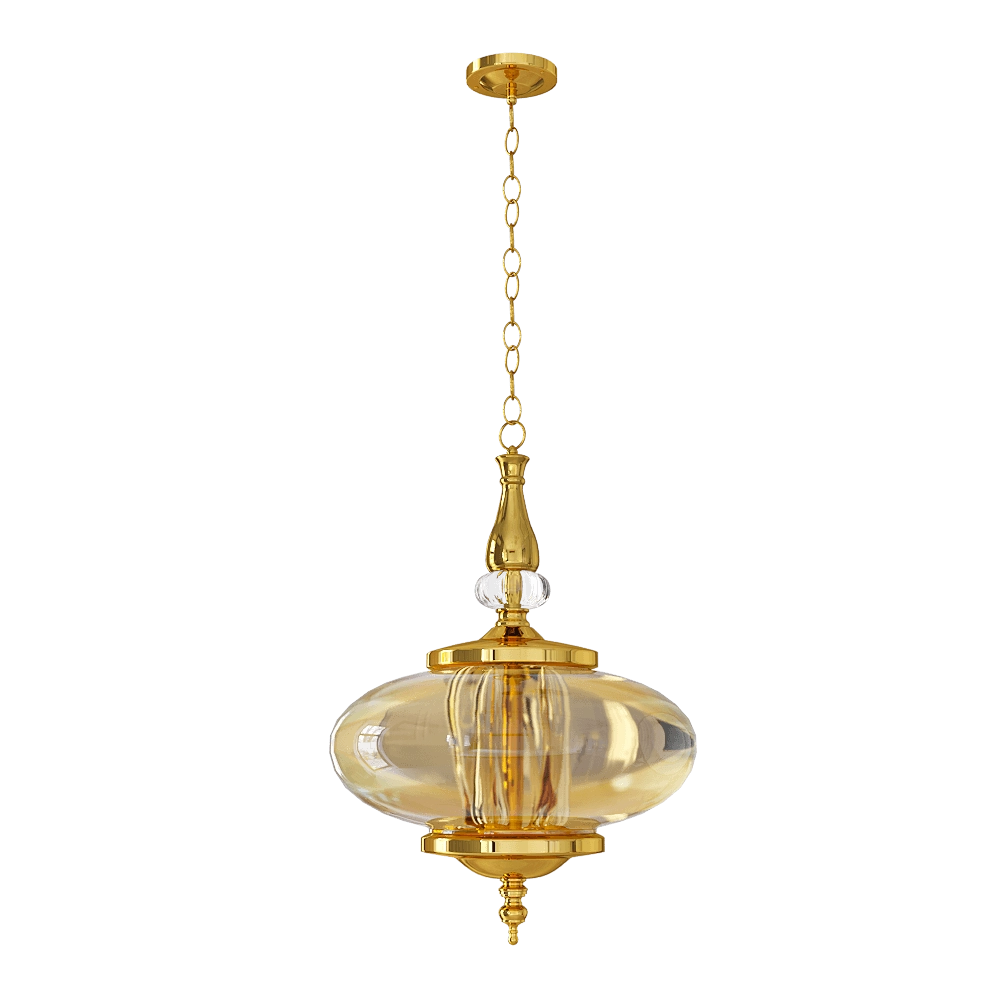 CRYSTAL LUX - Pendant lamp Miel SP4 gold 3D Model
