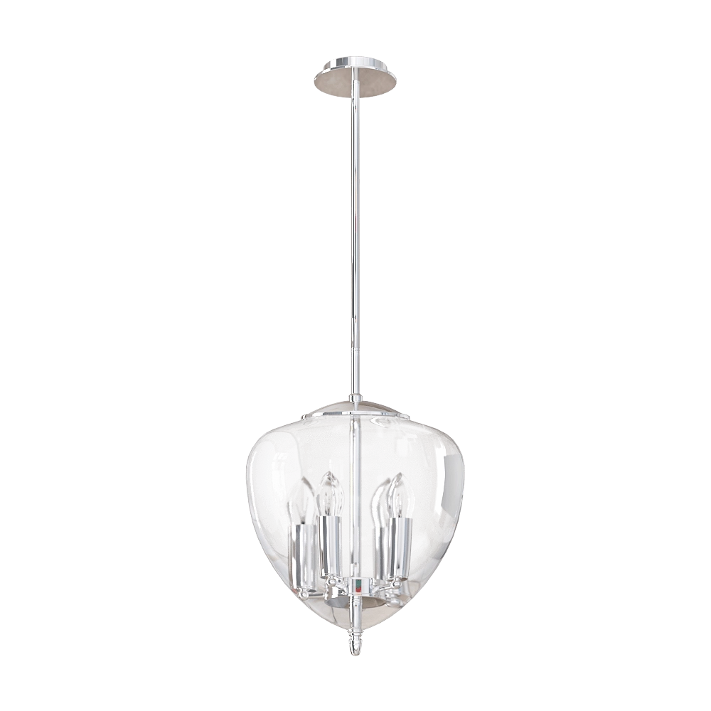 CRYSTAL LUX - Pendant lamp Milagro SP4 chrome 3D Model