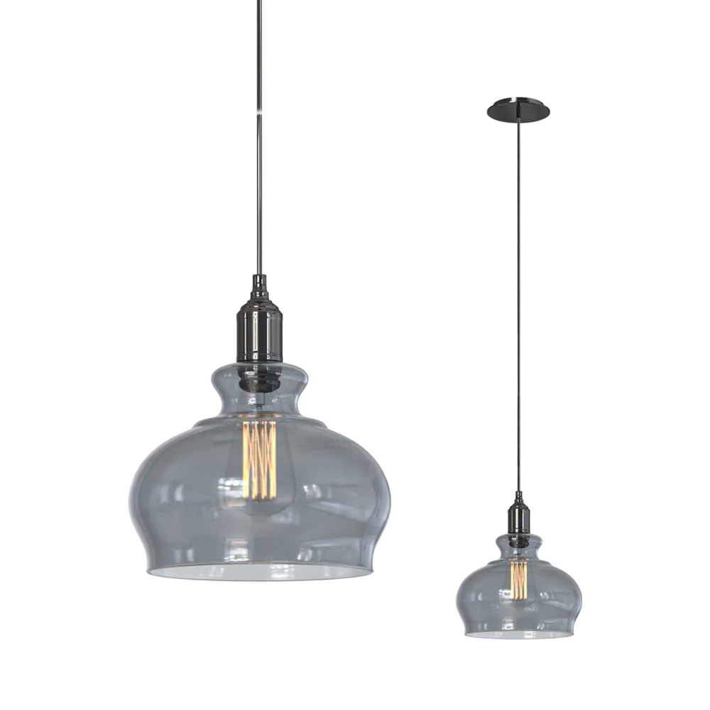 CRYSTAL LUX - Pendant lamp Sonnette SP1 Smoke 3D Model