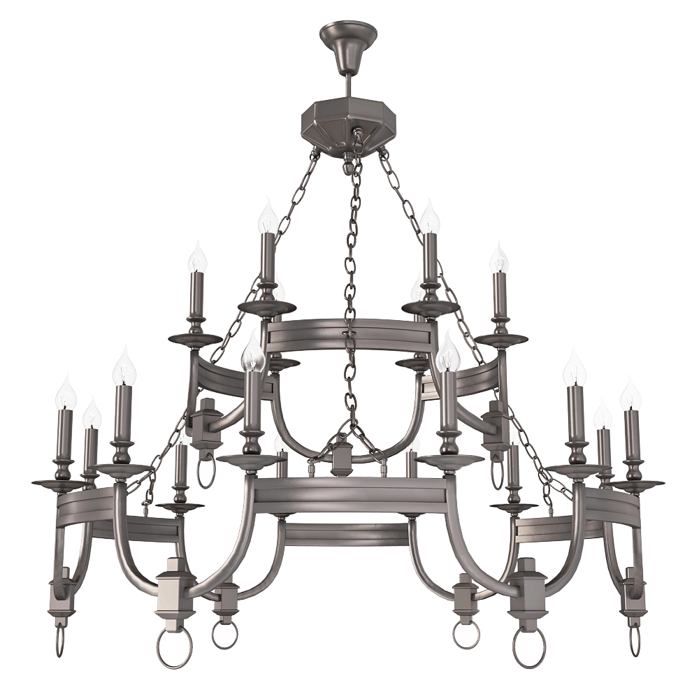 CRYSTAL LUX - Pendant lamp Suerte brown SP12+6 3D Model