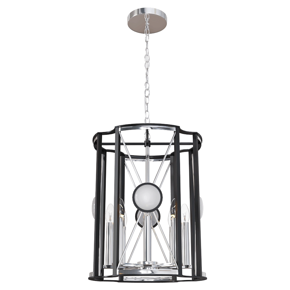 CRYSTAL LUX - Pendant lamp Tandem SP8 D490 chrome 3D Model
