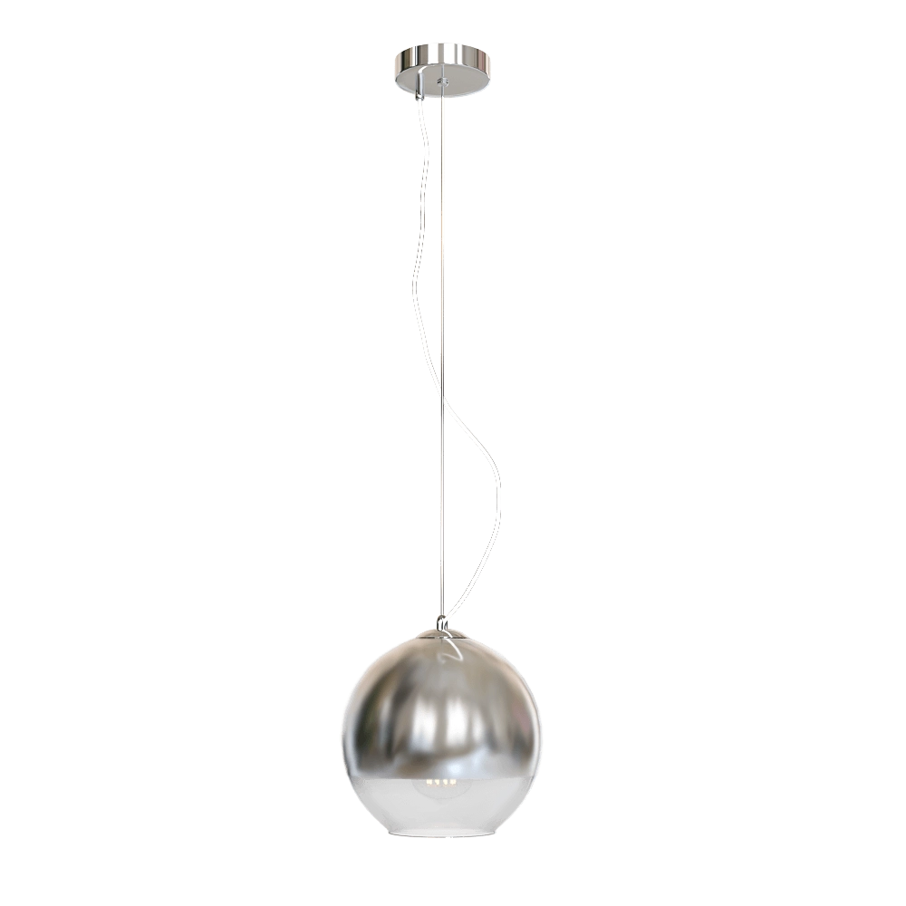 CRYSTAL LUX - Pendant lamp Woody SP1 D200 chrome 3D Model