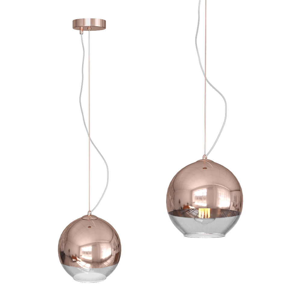 CRYSTAL LUX - Pendant lamp Woody SP1 D200 Copper 3D Model