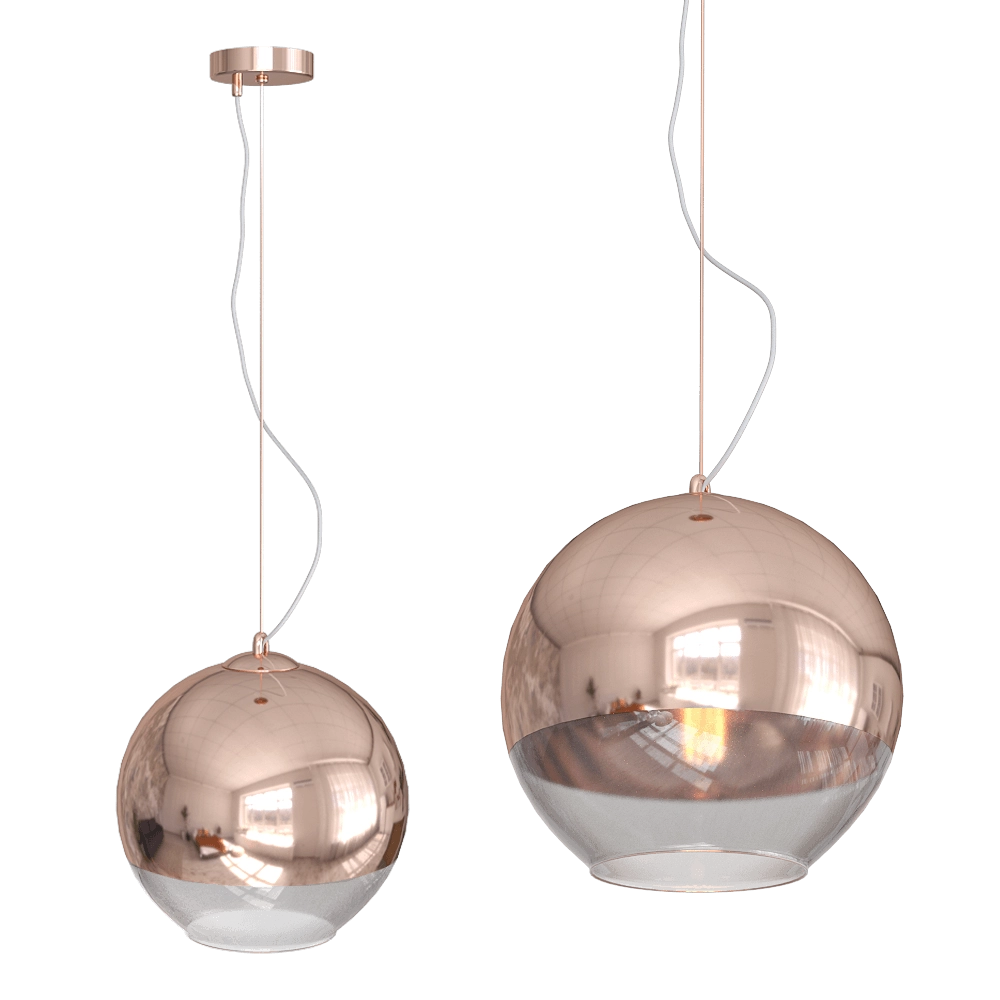 CRYSTAL LUX - Pendant lamp Woody SP1 D300 Copper 3D Model