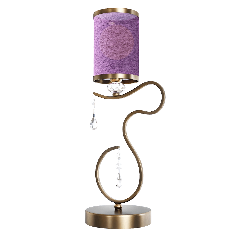 CRYSTAL LUX - Table lamp Elisa Purple LG1 3D Model