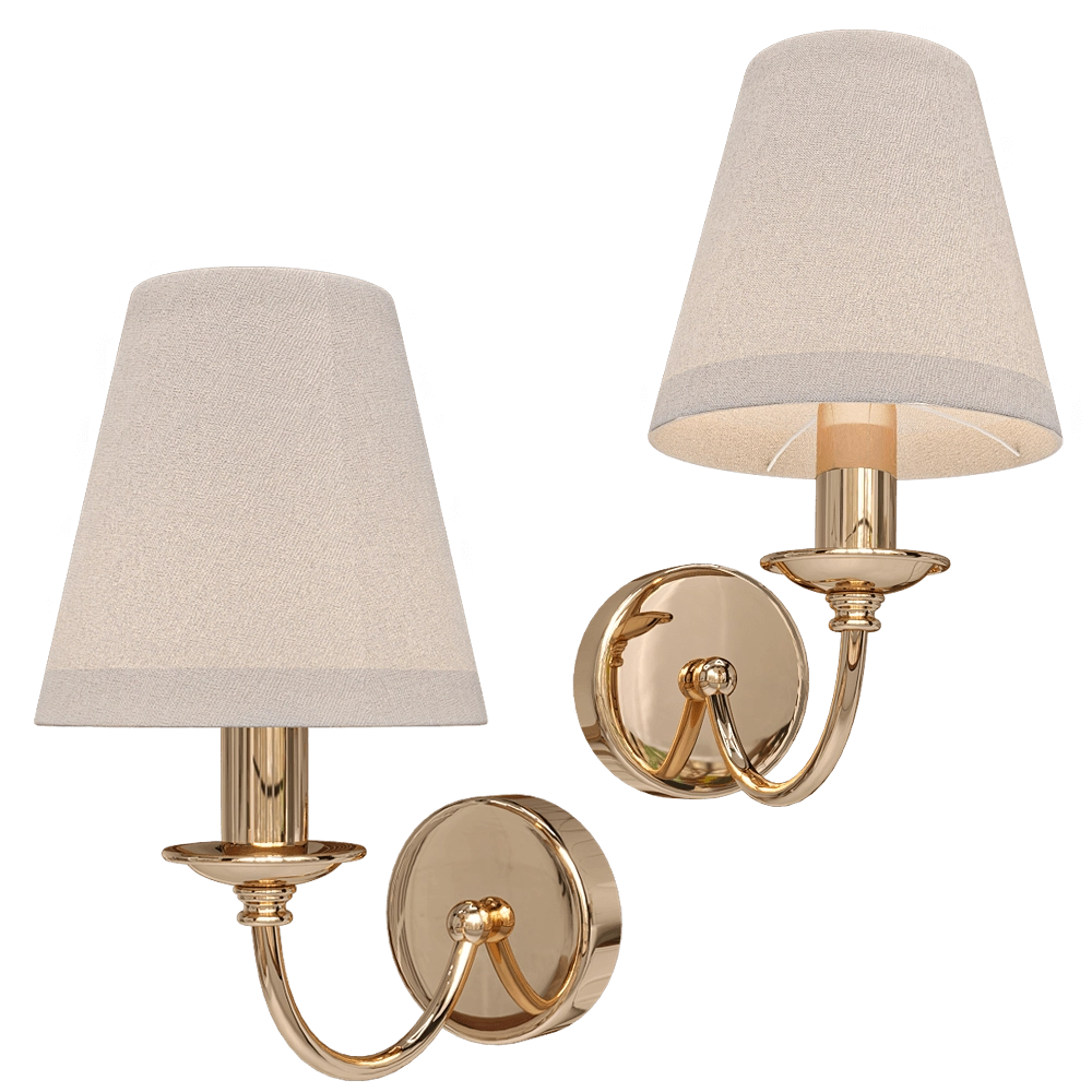 CRYSTAL LUX - Wall lamp Camila AP1 Gold 3D Model