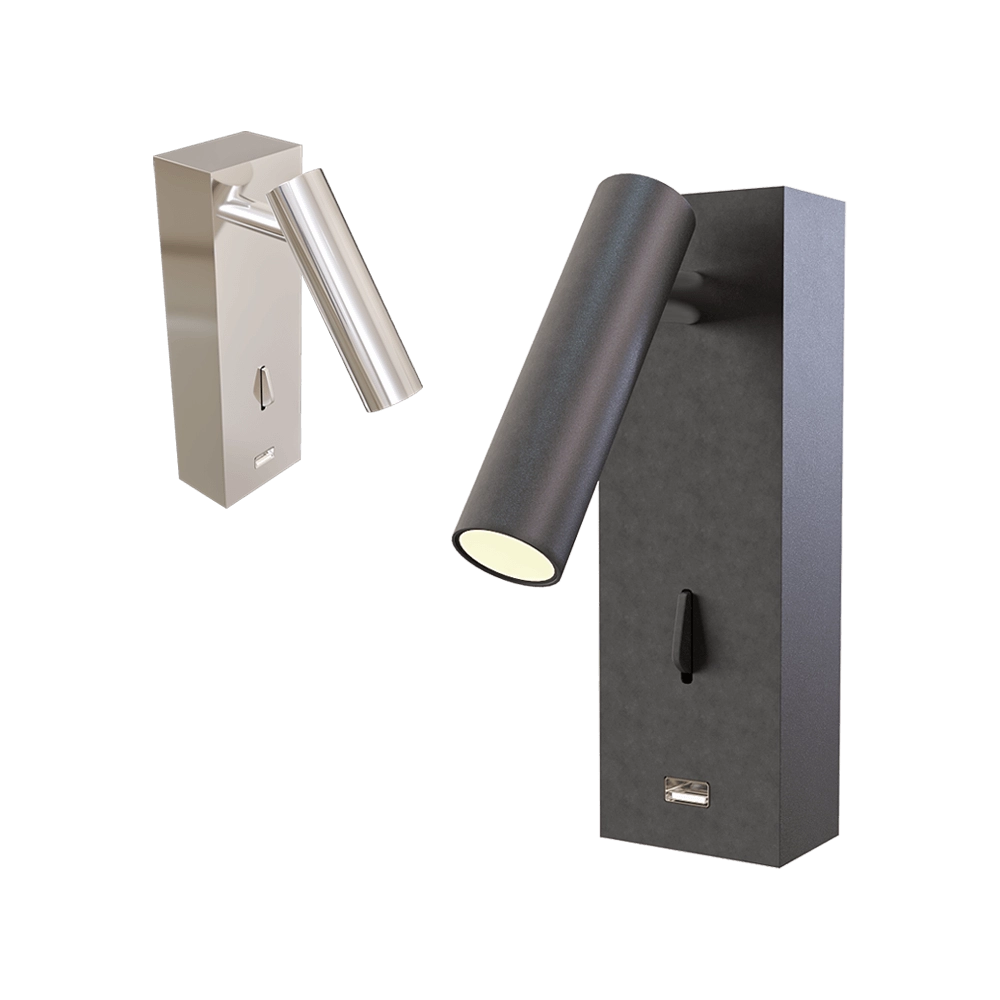 CRYSTAL LUX - Wall lamp CLT USB BL 3D Model