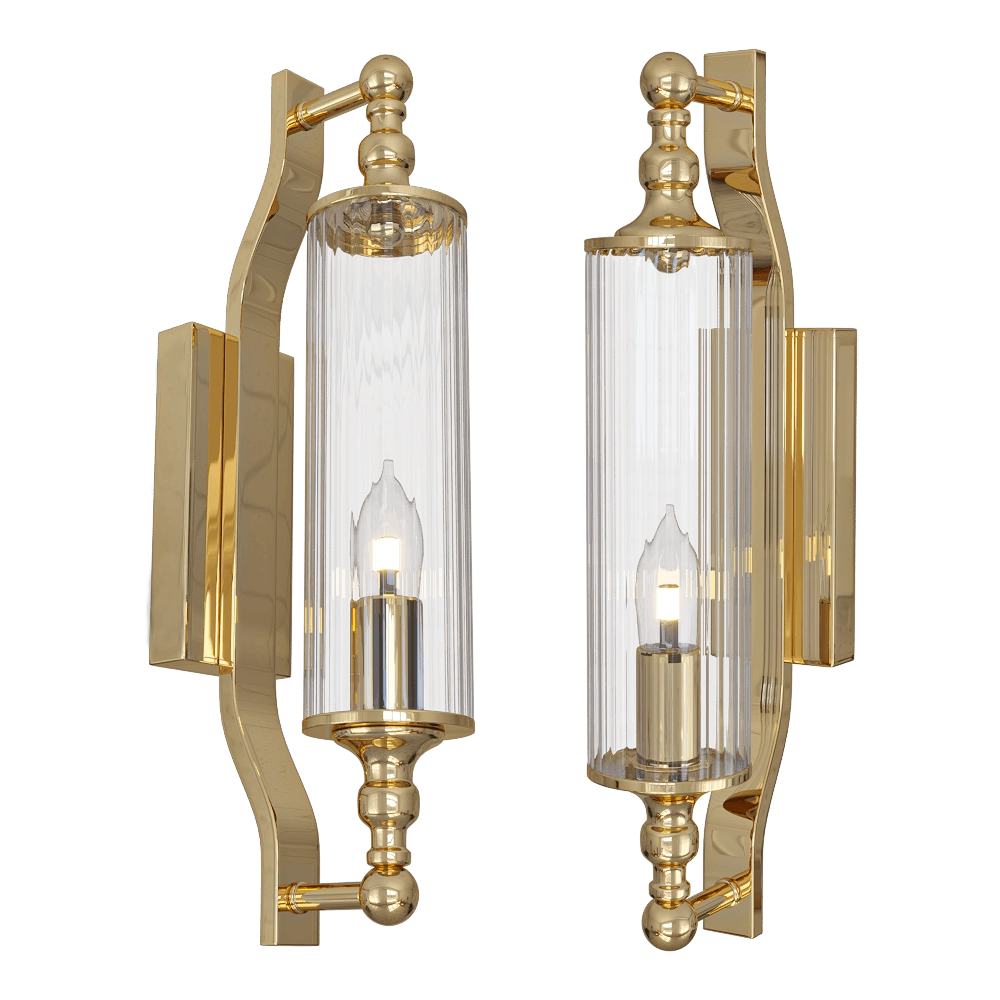 CRYSTAL LUX - Wall lamp Comas AP1 Gold 3D Model
