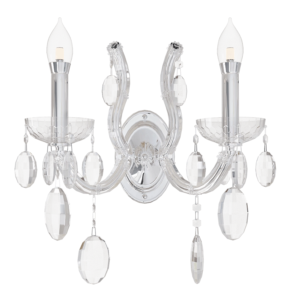 CRYSTAL LUX - Wall lamp Hollywood AP2 chrome 3D Model