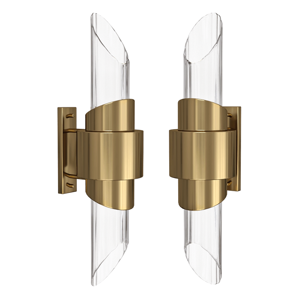 CRYSTAL LUX - Wall lamp Justo AP2 Brass 3D Model