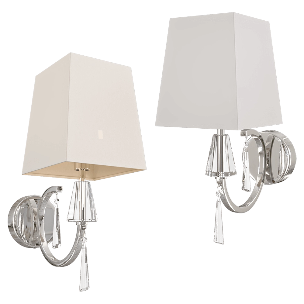 CRYSTAL LUX - Wall lamp Marsela AP1 Nickel 3D Model