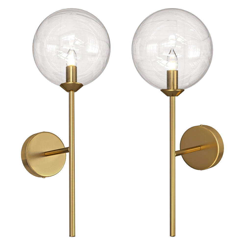 CRYSTAL LUX - Wall lamp Marzo AP1 Bronze/Transparente 3D Model