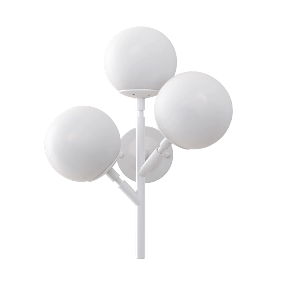 CRYSTAL LUX - Wall lamp Medea AP3 white 3D Model