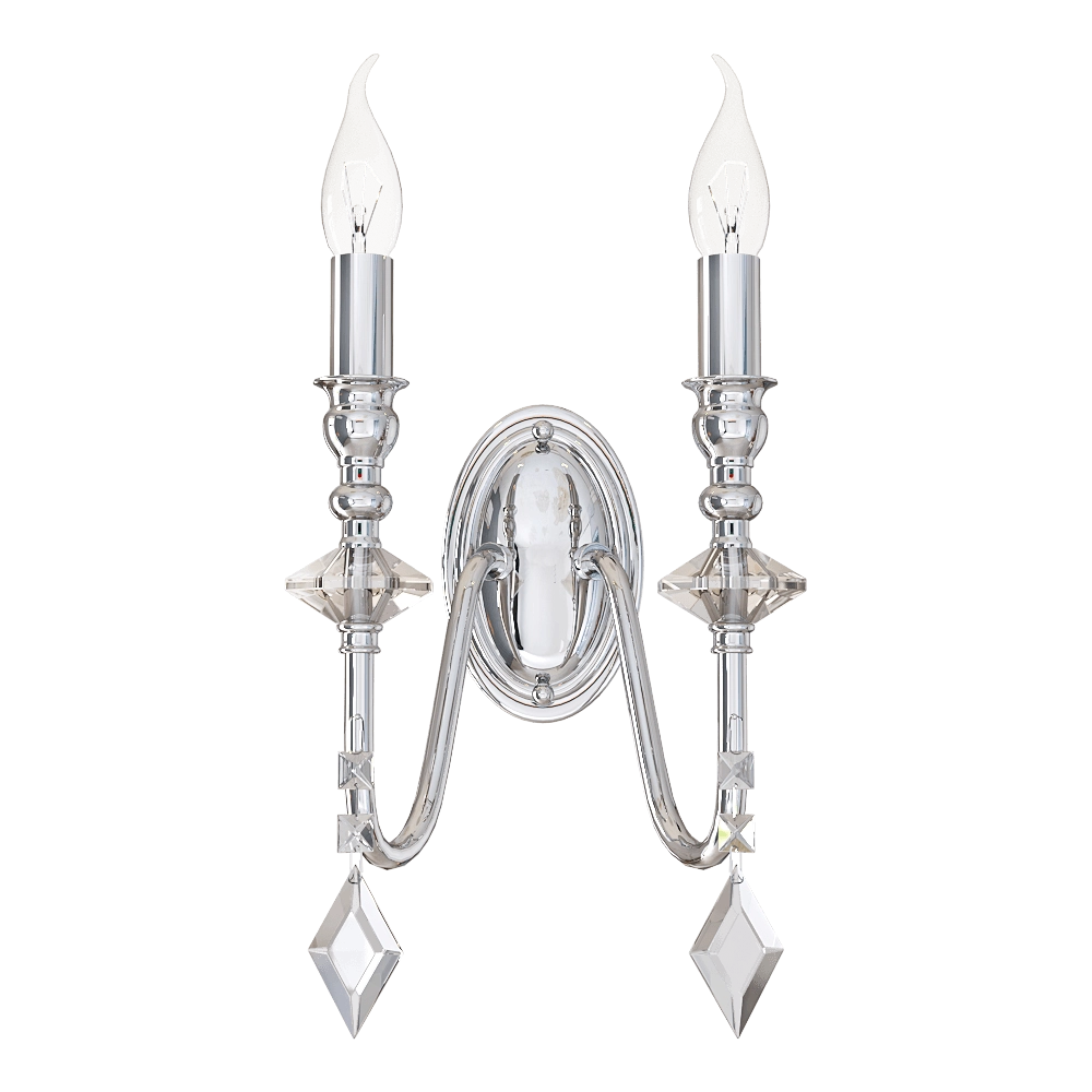 CRYSTAL LUX - Wall lamp Mercedes AP2 chrome smoke 3D Model