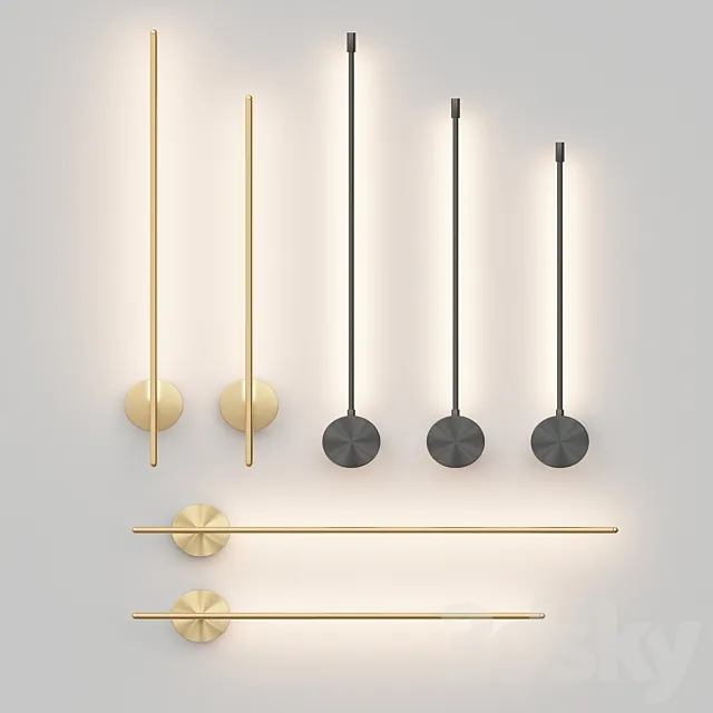 Crystal lux wall light 3D Model