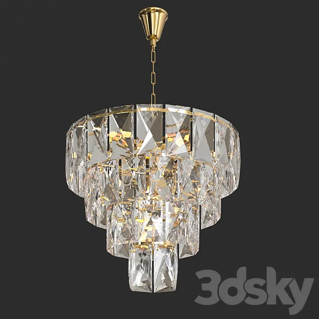 Crystal pendant chandelier Stilfort 1022_03 _ 08P Maris 8 series 3D Model