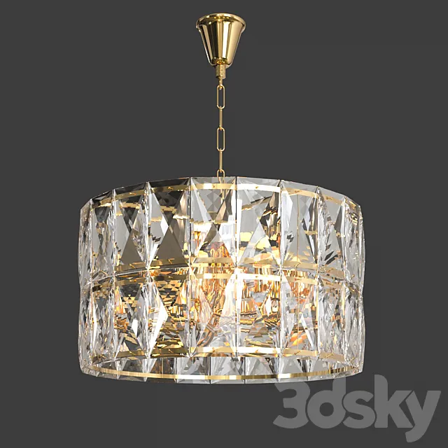 Crystal pendant chandelier Stilfort 1023_03 _ 08P Sparti 8 series 3D Model