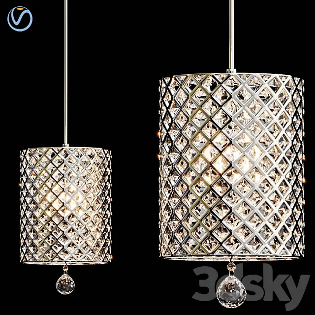 Crystal pendant lights 3DModel