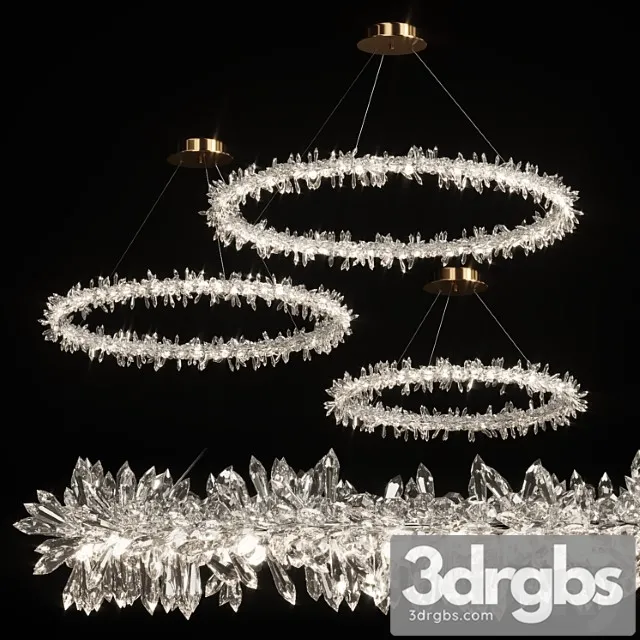Crystal ring chandelier sibyl 3D Model Free