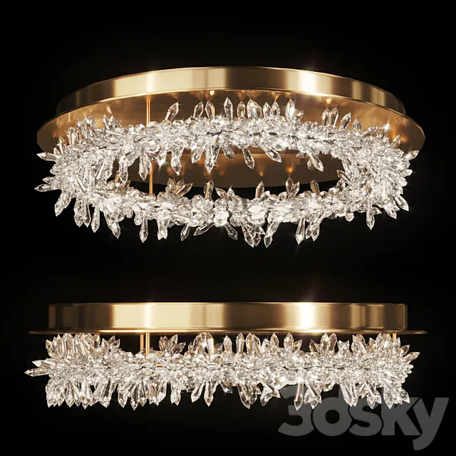 Crystal ring chandelier SIBYL CH 3D Model