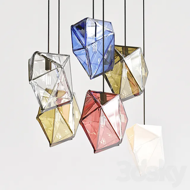 CRYSTAL ROCK Suspension light 3DModel