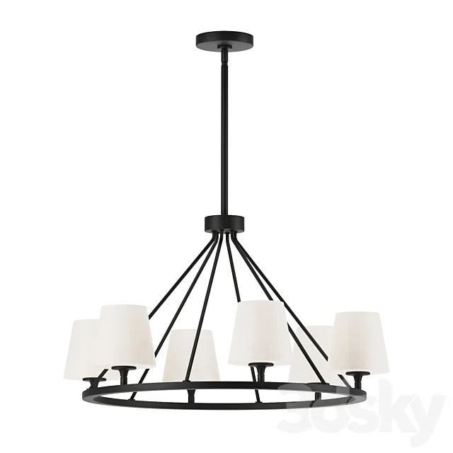 Crystorama Keenan 6 light 3D Model
