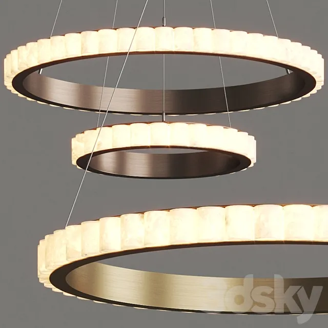 CTO Lighting Avalon Chandeliers _ Lampatron Monsine 3D Model