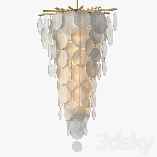 CTO Lighting Nimbus Cascade Chandelier 3D Model