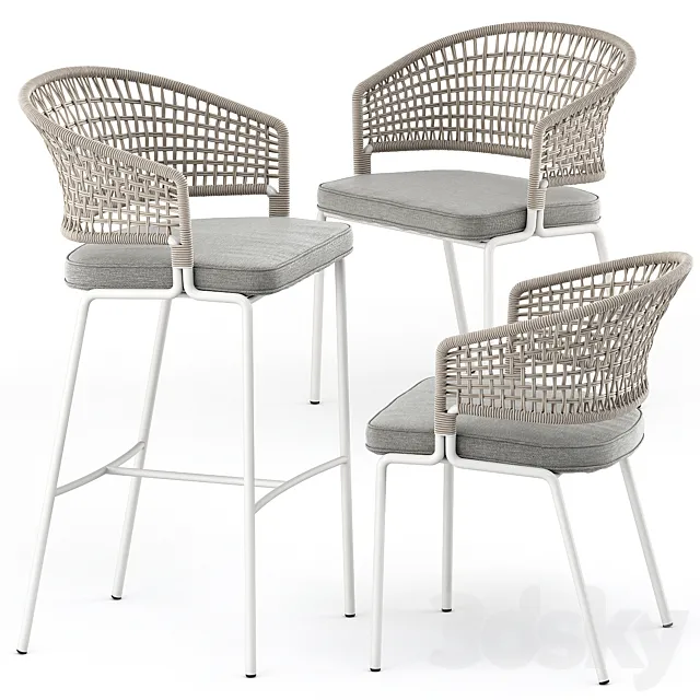 CTR armchair CTR bar chairby Tribu 3D Model