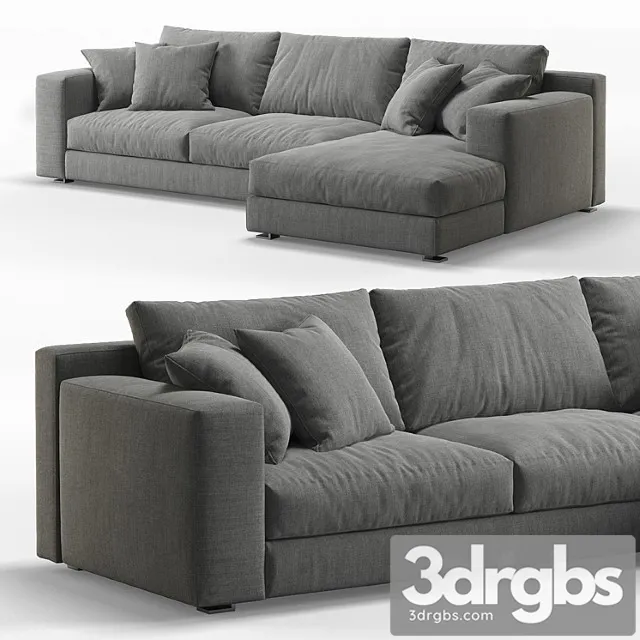 Cts Salotti Roger Corner Sofa 3D Model Free
