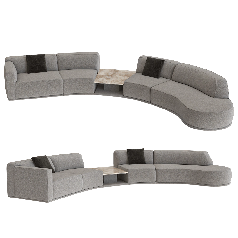 CTS salotti - Sofa Bagutta 01 3D Model