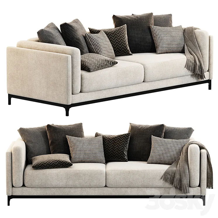 CTS SALOTTI Time Sofa 3D Model Free