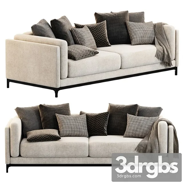 Cts Salotti Time Sofa 5 3D Model Free