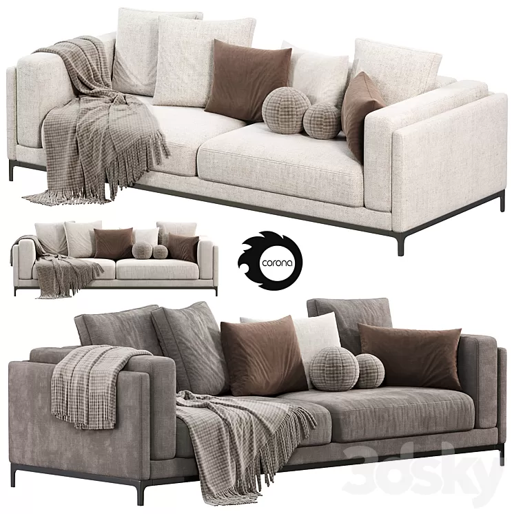 CTS SALOTTI Time Sofa sofas 3D Model