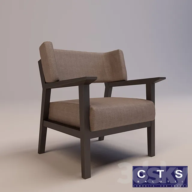 cts salotti WOOD 3DModel
