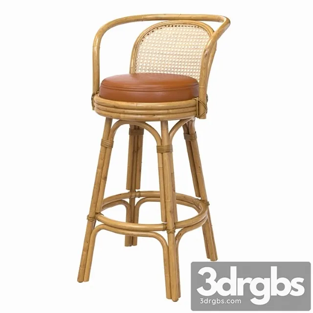 Cuban Barstool Lincoln Brooks 3D Model Free