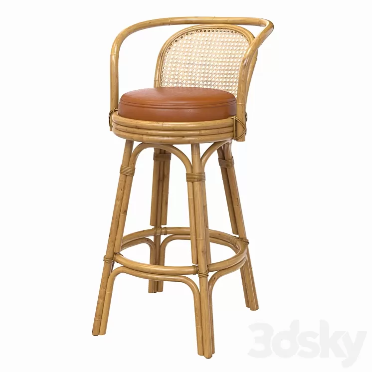 Cuban Barstool Lincoln Brooks 3D Model Free