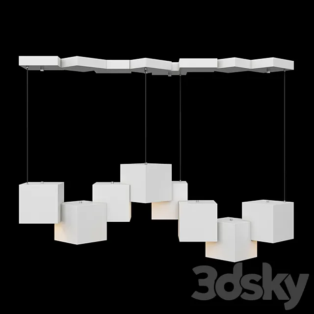Cube Led Pendant Light White Free Download