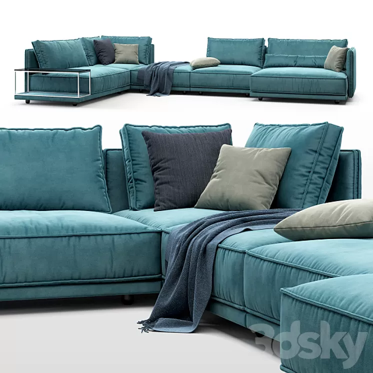 Cube Lounge sofa (v1) 3D Model