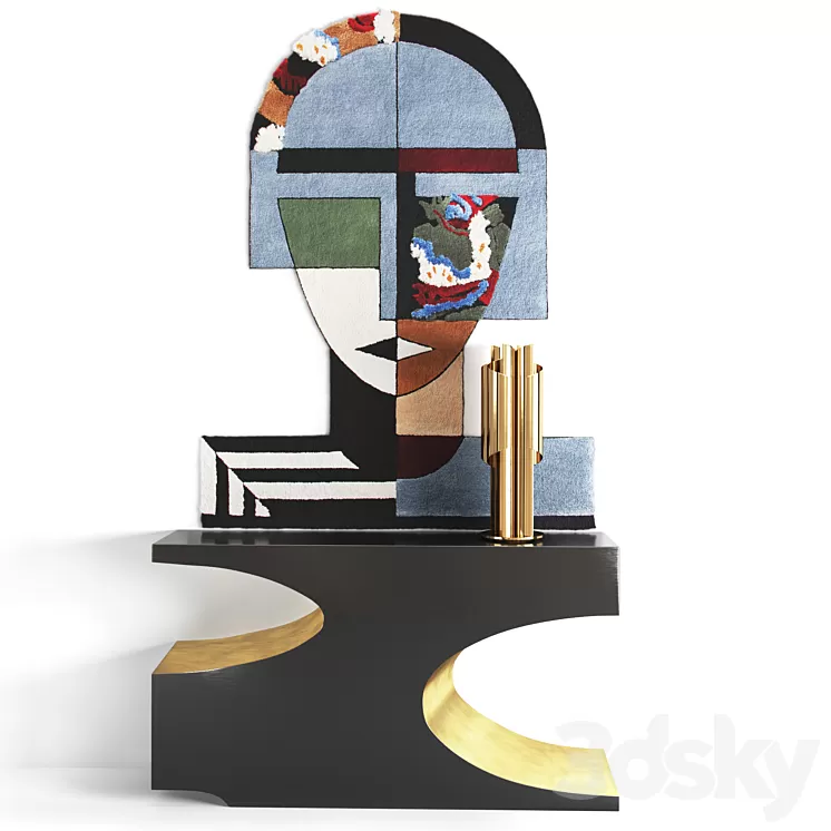 Cubisme decorative set 3D Model Free