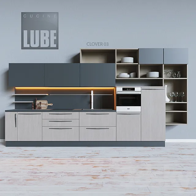 Cucine Lube - CLOVER 03 3DModel