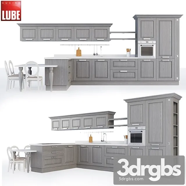 Cucine Lube Laura 3 3D Model Free