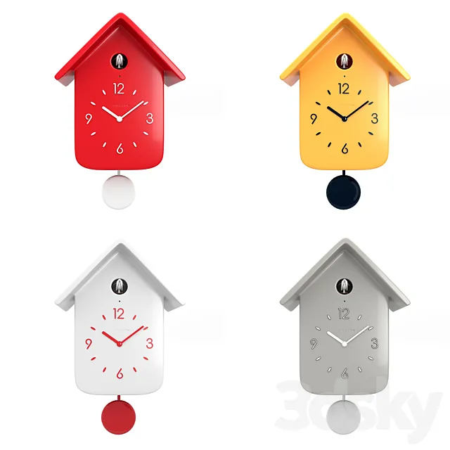 Cuckoo clock QQ Guzzini 3D Model