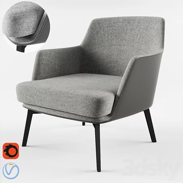 Cullen_Lounge Chair 3D Model