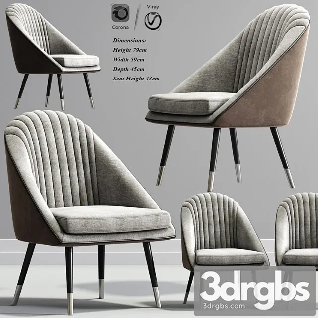 Cult Audrey Occasional Tub Lounge Chair 1 3D Model Free