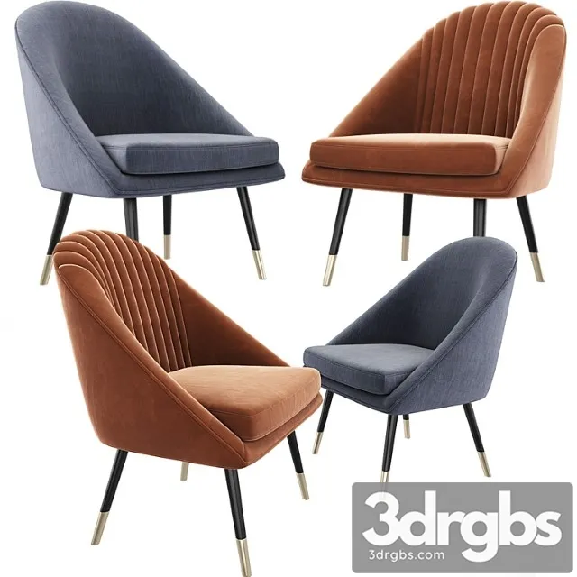 Cult audrey occasional tub lounge chair set 3D Model Free
